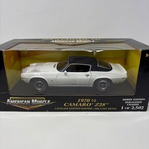 1970 1/2 Camaro Z28 1:18 White ERTL Limited Edition Diecast SEALED
